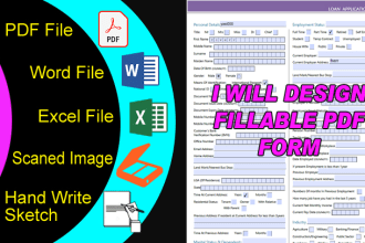 design fillable pdf form