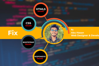 fix html css bootstrap issues or add new features