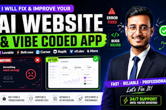 fix and improve ai generated websites and vibe coded apps