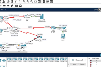 assist cisco network design and configuration in packet tracer,gns3
