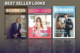 design full magazine, book, cover page, catalogue, menu book and annual report