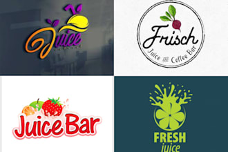 do modern juice shop logo