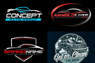 do stylish car detailing and car wash logo