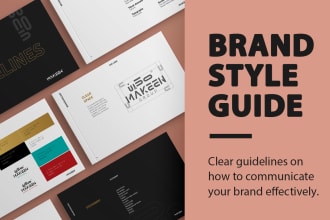 create a brand style guide, brand guideline, brand book