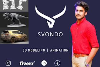 create awesome any kind of 3d modelling or animation