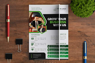design custom and unique flyer in 6 hour