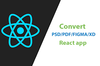 figma, PSD, xd, PDF to react app
