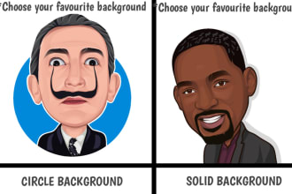 create avatar cartoon caricature for social media profile based your photo