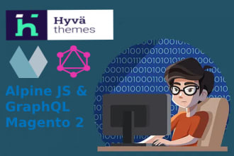 do alpine js and graphql in your magento site