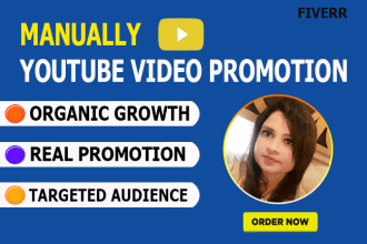 do viral organic promotion for youtube video