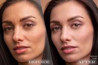 natural retouch and edit your photo in photoshop