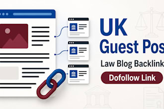 write and publish UK law blog guest post with SEO backlink services