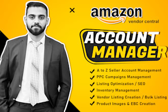 be account manager for your amazon vendor central, vendor central expert