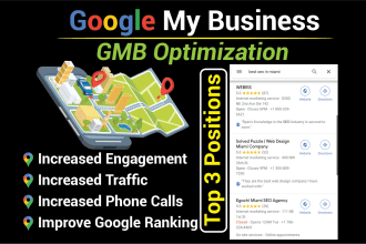 optimize google my business page for local SEO gmb fast ranking