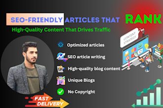 write SEO friendly  articles that rank