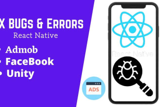 do fix react native error , admob integration react native react native bug fix