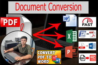 change format of files to PDF word excel jpg and etc