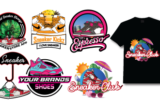 create  logo  for your footwear, shoes, sneakers store
