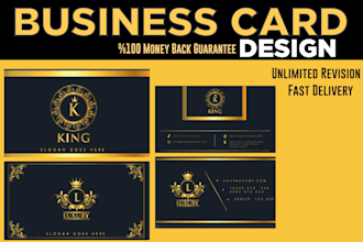 design elegant double sided business card print ready files