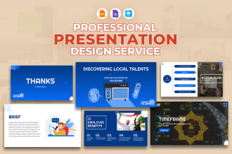 do a creative powerpoint presentation design or pitch deck