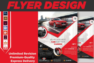 design business flyer, one pager, booklet, media kit sheet