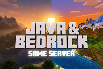 setup a minecraft java and bedrock server