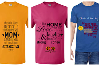 do superb typography tshirts designs