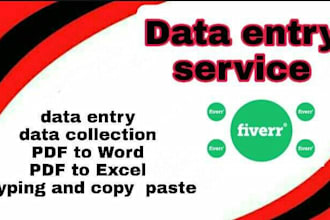 do data entry,data management and data collection