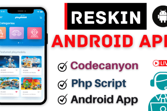 reskin, redesign, your codecanyon app in a cheap rate