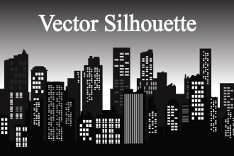 create stunning vector silhouette illustration