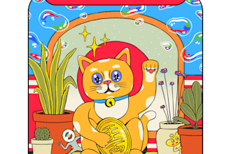 create fun character vintage pop art cartoon illustration