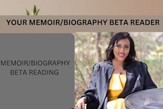 beta read your memoir and provide detailed feedback