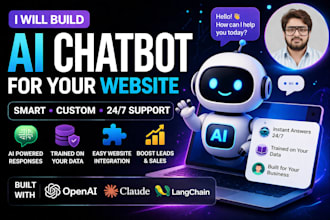 build ai chatbot for website using openai gpt claude or custom ai