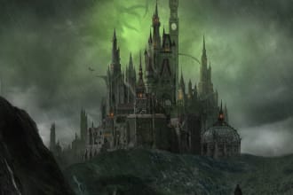 paint realistic environment concept art