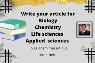 write articles on biology, chemistry and nanotec