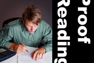 proofread any article, blog post or text under 3500 words