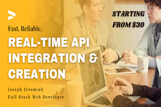 develop and integrate rest API for your web app
