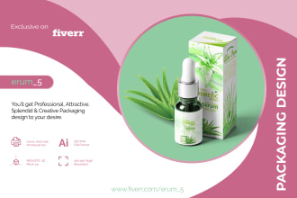 do product box packaging design and label design