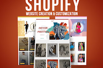 design modern shopify website, shopify webshop online store