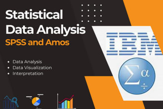 do any type of data analysis using spss and amos