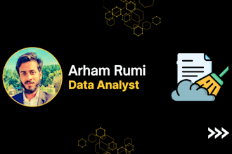 do excel data cleaning, data wrangling, data visualization in python
