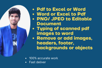 convert pdf to excel or word
