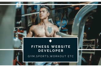 develop a responsive health and fitness website