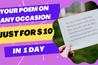 write creative rhyming poems for kids