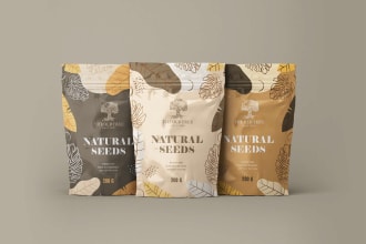 make label design, mylar bag, and pouch design