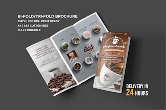 design restaurant marketing materials, brochure