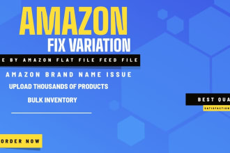 fix amazon product variation issue via feed file
