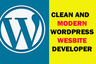 create a clean and modern wordpress website design
