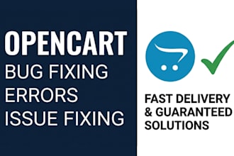 fix any bugs and issues in opencart