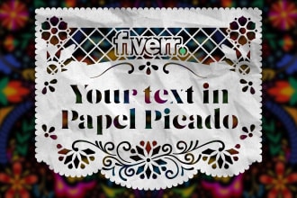 write your message on a papel picado
